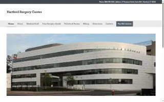 Hartford Surgery Center, Orthopedics website