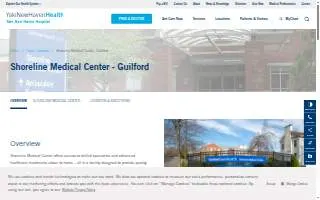 YNHH Shoreline Guilford website