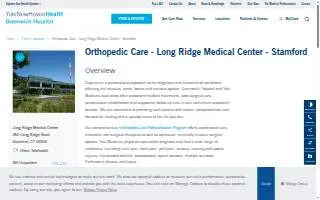 Center for Musculoskeletal Care Stamford - Long Ridge Medical Center website