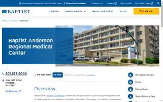 Baptist Anderson Regional Medical Center website