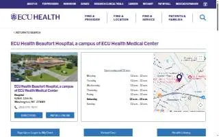 ECU Health Beaufort Hospital, a campus of ECU Health Medical Center website