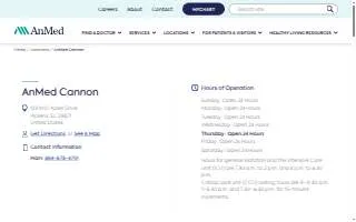 AnMed Cannon website