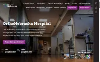 OrthoNebraska Hospital of Omaha website
