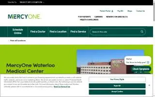 MercyOne Waterloo Medical Center website