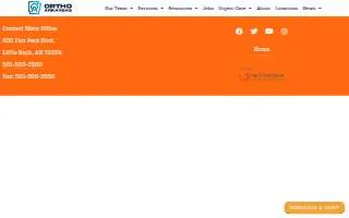 Arkansas Specialty Surgery Center website