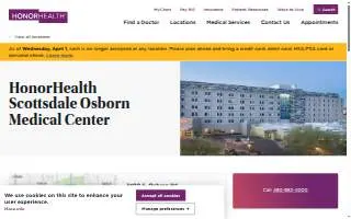 HonorHealth Tempe Medical Center of Scottsdale website