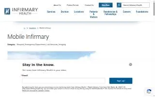 Mobile Infirmary website