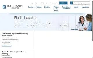 Infirmary Long Term Acute Care Hospital website