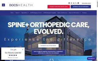 DOCS Surgical Hospital website