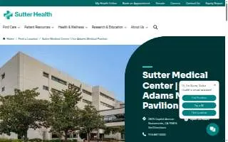Sutter Medical Center | Ose Adams Medical Pavilion website