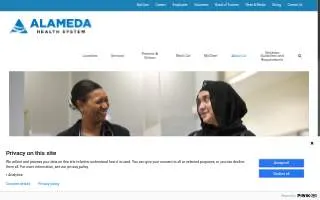 Alameda Health System : Emergency Room website