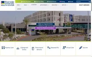 Riverside University Health System Medical Center website