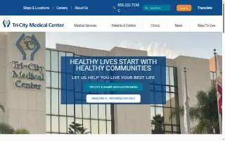 Tri-City Medical Center website