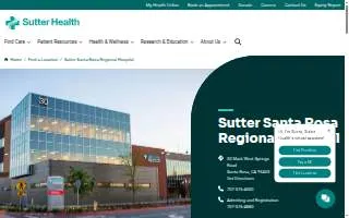 Sutter Santa Rosa Regional Hospital website