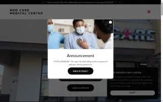 Med Care Medical Center website