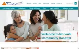 Norwalk Community Hospital website