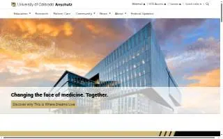 University of Colorado Anschutz Health Science Center website