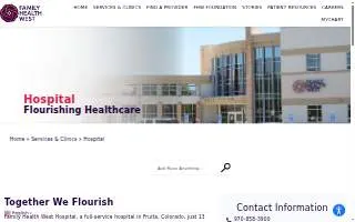 Family Health West Hospital website