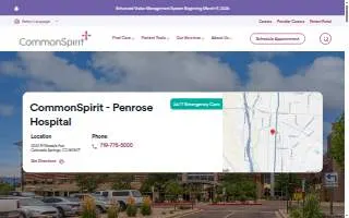 CommonSpirit Penrose Hospital website