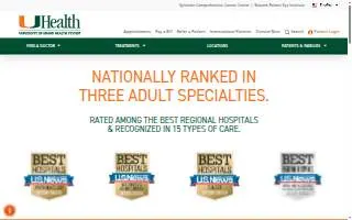 University of Miami Hospital website
