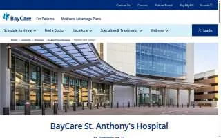St. Anthony's Hospital website