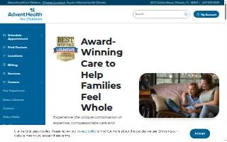 AdventHealth for Children website