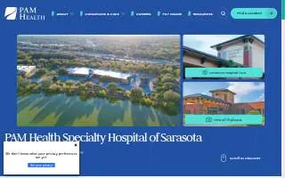PAM Health Specialty Hospital of Sarasota website