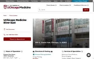 Chicago Hospital website