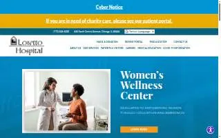 Loretto Hospital website