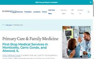 Kirby Medical Center of Monticello website
