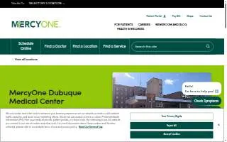 MercyOne Dubuque Medical Center website