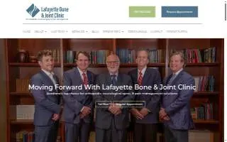 Lafayette Bone & Joint Clinic website