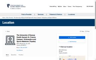 The University of Kansas Health System St. Francis Campus- Orthopedics and Sports Medicine