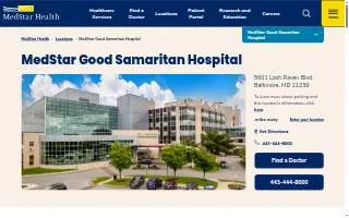 MedStar Good Samaritan Hospital of Baltimore website