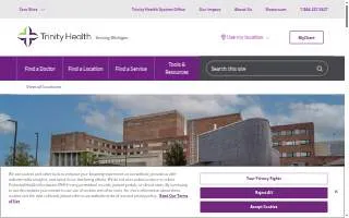 Trinity Health Livonia Hospital website