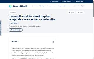 Corewell Health Grand Rapids Hospitals Care Center - Cutlerville