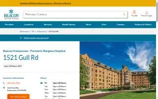 Beacon Kalamazoo - Formerly Borgess Hospital website
