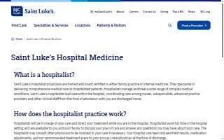Saint Luke's Health System website