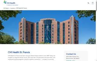 CHI Health St. Francis website