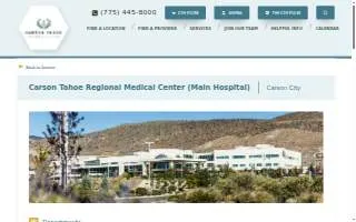 Carson Tahoe Regional Medical Center website