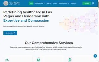 Platinum Hospitalists website