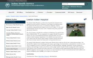 Lawton Indian Hospital website