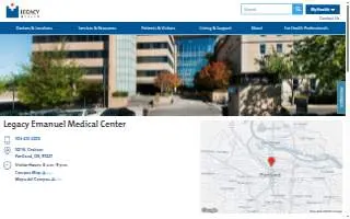 Legacy Emanuel Medical Center website