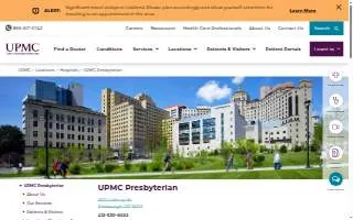 UPMC Presbyterian website