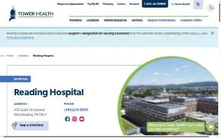 Reading Hospital HealthPlex website
