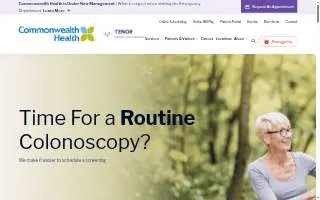 Commonwealth Health Regional Hospital of Scranton website