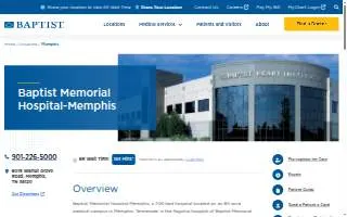 Baptist Memorial Hospital-Memphis website