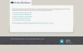 AMG Specialty Hospital website