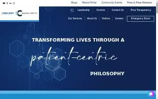 Crescent Regional Hospital website
