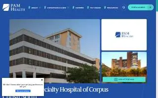 PAM Health Specialty Hospital of Corpus Christi North website